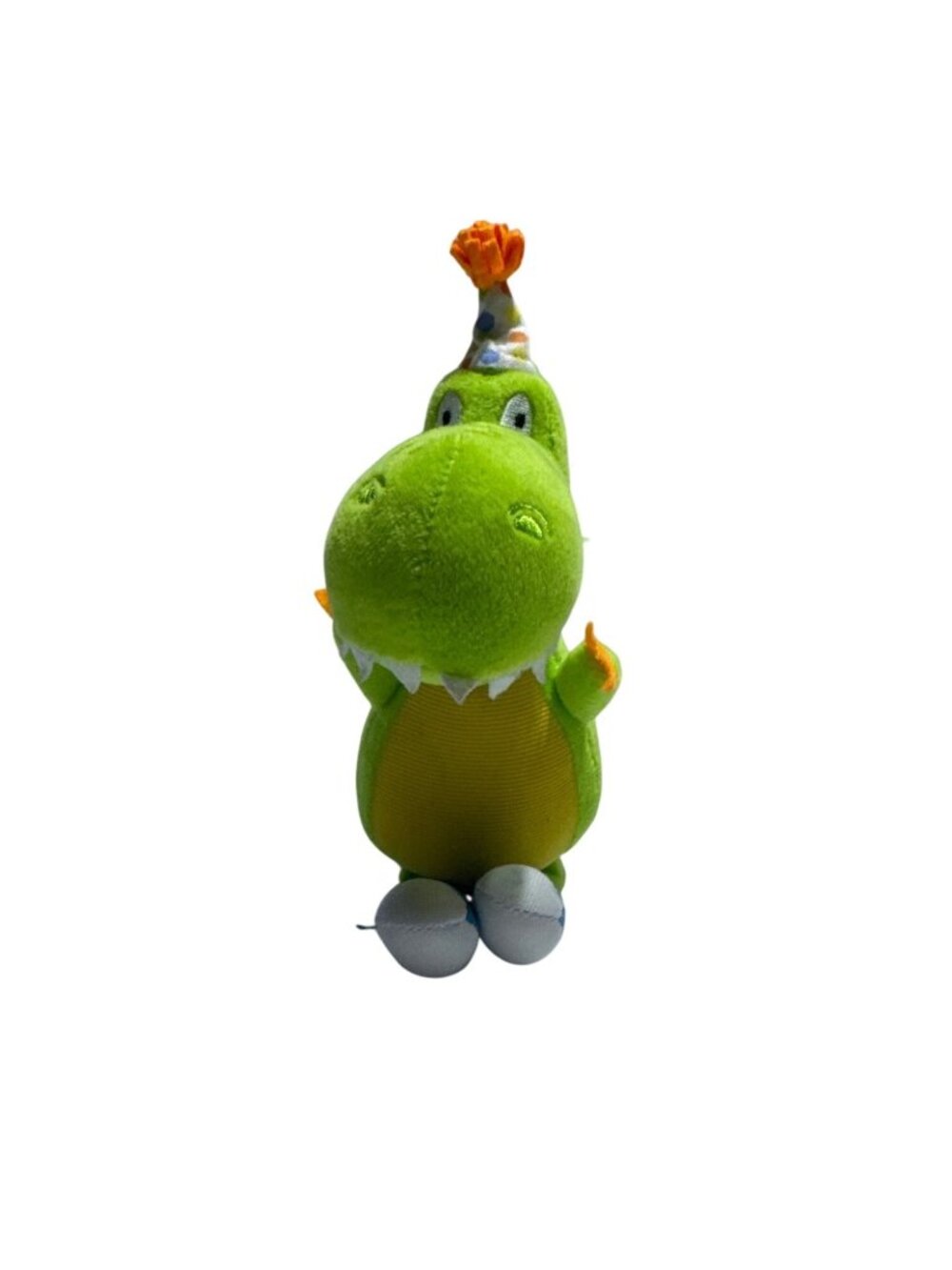 Green Dinosaur Plush Party Hat Blue Shoes Soft Toy Decor Dino Stuffed Animal